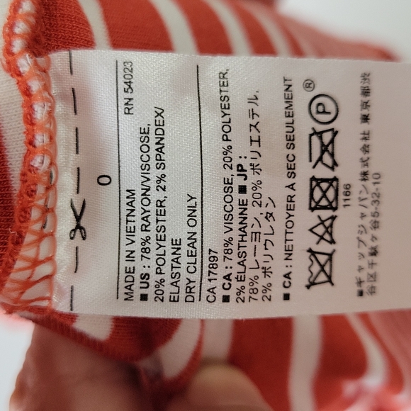 Banana Republic Red and White Striped Sleeveless Dress SZ 0 - Picture 8 of 10